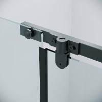 Душевой уголок Grossman Pragma 120х90 профиль Черный матовый стекло прозрачное арт-120.K33.03.1290.21.00 — фото 7, Прямоугольные душевые уголки