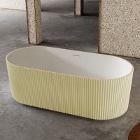 Ванна из искусственного камня Abber Stein 170x75 Песочная матовая без гидромассажа арт-AS9601MS — фото 1, Ванны из искусственного камня