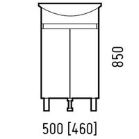 Товар: Тумба под раковину Corozo Джуно 50 M Белая арт-SD-00000691 - фото 4 Тумба под раковину Corozo Джуно 50 M Белая арт-SD-00000691 — фото 4, Тумбы под раковину
