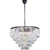Люстра Divinare Nova Прозрачная Черная арт-3001/01 LM-13 — фото 1, Люстры