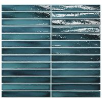 Керамическая мозаика Amadis Short Stick Sapphire Crackle 29,2х29,5 см арт-8436552229347 — фото 1, Мозаика