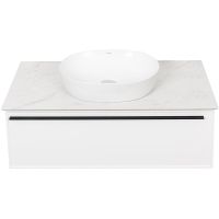 Тумба под раковину La Fenice Elba 100 подвесная Белая матовая арт-FNC-01-ELB-B-100 — фото 6, Тумбы под раковину