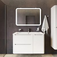 Товар: Зеркало Iddis Edifice 100 с подсветкой Белое арт-ЗЛП109 - фото 3 Зеркало Iddis Edifice 100 с подсветкой Белое арт-ЗЛП109 — фото 3, Зеркала в ванную комнату