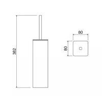 Ершик для унитаза Schein Хром арт-9363CH — фото 2, Ершики для унитаза