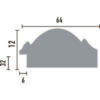 Товар: Багет Decomaster 2900x64x32 мм арт-176-5 - фото 2 Багет Decomaster 2900x64x32 мм арт-176-5 — фото 2, Багеты