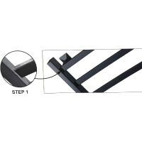 Электрический полотенцесушитель Ника Step-1 80/40 Черный матовый арт-STEP-1 80/40 черн мат прав — фото 4, Электрические полотенцесушители