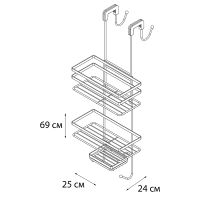 Подвесная полка корзина Fixsen Хром арт-FX-871 — фото 4, Полки для ванной и душа