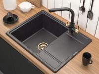 Смеситель для кухни Paulmark Essen Антрацит Бронза арт-Es213011-401BR — фото 2, Смесители для кухни