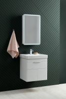 Тумба под раковину Aquanet Ирис new 50 подвесная Белый глянец арт-310147 — фото 15, Тумбы под раковину