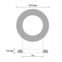Розетка потолочная Decomaster 310x24x310 мм арт-DR 51 — фото 2, Розетки потолочные
