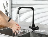 Смеситель для кухни Frap H801 Черный матовый арт-F43801-6 — фото 7, Смесители для кухни