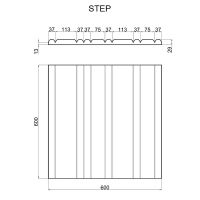 Товар: Гипсовая 3д панель Artpole Step 600x600 мм арт-M-0080 - фото 5 Гипсовая 3д панель Artpole Step 600x600 мм арт-M-0080 — фото 5, Гипсовые 3Д панели