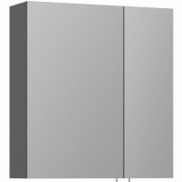 Зеркальный шкаф Orka Likya 60 с подсветкой Антрацит матовый арт-3006917 — фото 1, Зеркальные шкафы в ванную