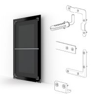 Зеркало Evoform Exclusive-G Floor 201х81 с гравировкой в багетной раме - Римское серебро 88 мм арт-BY 6318 — фото 6, Зеркала в ванную комнату