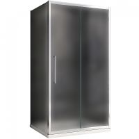 Душевой уголок Abber Schwarzer Diamant 100x100 профиль Хром стекло матовое арт-AG30100MH-S100M — фото 1, Квадратные душевые уголки