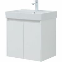 Тумба с раковиной Aquanet Nova Lite 60 подвесная Белый глянец арт-302523 — фото 3, Тумбы с раковиной