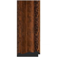 Зеркало Evoform Octagon 67x67 в багетной раме - Состаренная бронза с орнаментом 120 мм арт-BY 7392 — фото 2, Зеркала в ванную комнату