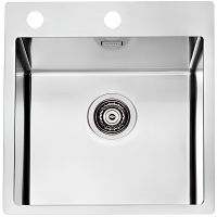 Кухонная мойка Alveus Pure 30 KMB-90 515x525 Брашированная сталь арт-1103609 — фото 1, Кухонные мойки