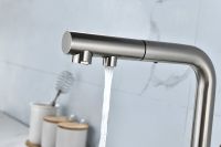 Смеситель для кухни Paulmark Serpentine Никель арт-Se213222-NI — фото 9, Смесители для кухни