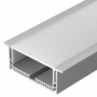 Профиль алюминиевый Arlight встраиваемый Серебристый арт-020471 — фото 1, Профили для светодиодных лент