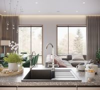 Кухонная мойка Domaci Бьелла DMC-13S арт-GWS-13S-308 черная — фото 2, Кухонные мойки