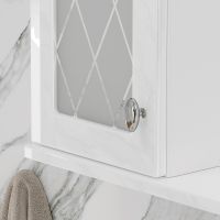 Зеркало со шкафом Volna Milena 70 L с подсветкой Белое арт-zsMLN70.L-01 — фото 4, Зеркальные шкафы в ванную