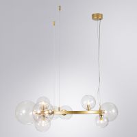 Люстра Artelamp Vincent Прозрачная Золото арт-A7790SP-10GO — фото 2, Люстры