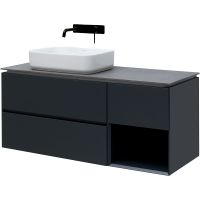 Тумба под раковину Allen Brau Infinity 120 L подвесная Антрацит матовый арт-1.21005.AM — фото 3, Тумбы под раковину