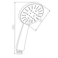 Ручной душ WesnaArt Хром арт-LD045 — фото 2, Лейки для душа