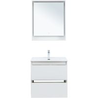 Тумба под раковину Aquanet Милан 70 подвесная Белый глянец арт-336368 — фото 15, Тумбы под раковину