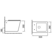 Унитаз биде SantiLine подвесной Белый с сиденьем Микролифт арт-SL-5004SM-BD — фото 3, Подвесные унитазы