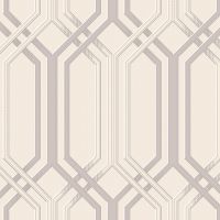 Обои LOYMINA Clair Винил на флизелине (1*10,05) Белый/Серебряный, Геометрия арт-CLR3 002 — фото 1, Обои для стен