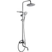 Товар: Душевая система Frap Хром арт-F24003 - фото 1 Душевая система Frap Хром арт-F24003 — фото 1, Душевые стойки