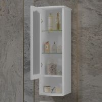 Подвесной шкаф Opadiris Риспекто 30 L Белый матовый арт-00-00006080 — фото 3, Шкафы для ванной