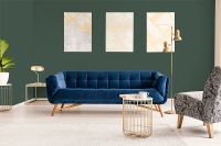 Обои Hygge 77 Colors Флизелин (1*10,05) Зеленый, Однотонные арт-C7 07 — фото 2, Обои для стен