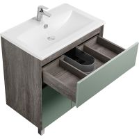 Тумба под раковину Aquaton Форест 75 Дуб рошелье Сумеречный голубой арт-1A278301FR9C0 — фото 4, Тумбы под раковину