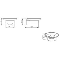 Мыльница Aquatek Хром арт-AQ4003CR — фото 2, Мыльницы