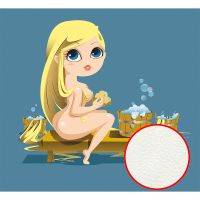 Фреска детская Ortograf Детские 20946 Фактура флок FLK Флизелин (2,95*2,7) Голубой/Желтый, Люди арт-20946 (флок FLK) — фото 1, Фрески