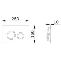 Товар: Клавиша смыва AM.PM ErgoFit L Белая глянцевая арт-I110101 - фото 2 Клавиша смыва AM.PM ErgoFit L Белая глянцевая арт-I110101 — фото 2, Кнопки смыва