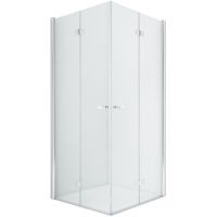 Душевой уголок New Trendy New Soleo Chrome 90х90 профиль Хром стекло прозрачное арт-D-0149A/D-0153A — фото 1, Квадратные душевые уголки