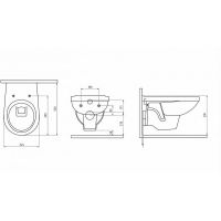 Комплект унитаза Berges Gamma с инсталляцией Atom Line с сиденьем Микролифт и клавишей смыва Хром глянец арт-043312 — фото 8, Комплекты унитаз + инсталляция