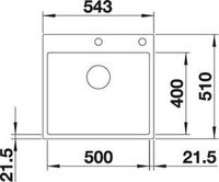 Кухонная мойка Blanco Subline 500-IF/A SteelFrame Белая арт-524112 — фото 6, Кухонные мойки