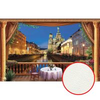 Фреска Ortograf Городской пейзаж 32414 Фактура флок FLK Флизелин (4,3*2,7) Разноцветный, Город арт-32414 (флок FLK) — фото 1, Фрески