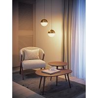 Подвесной светильник Arlight Emisfero Белый/Золото арт-035996 — фото 2, Подвесные светильники