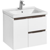 Товар: Тумба под раковину Aquaton Рене 56 подвесная Белая Грецкий орех арт-1A258501NRC80 - фото 1 Тумба под раковину Aquaton Рене 56 подвесная Белая Грецкий орех арт-1A258501NRC80 — фото 1, Тумбы под раковину