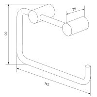 Держатель туалетной бумаги Iddis Petite Золото матовое арт-PETG000i43 — фото 3, Держатели туалетной бумаги
