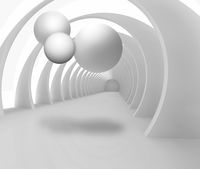 Фреска Ortograf 3D 33747 Фактура бархат FX Флизелин (3,2*2,7) Белый, Абстракция арт-33747 (бархат FX) — фото 2, Фрески