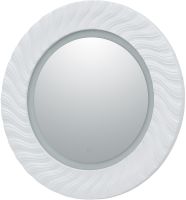 Зеркало Aquanet Милан 80 с подсветкой Белый глянец арт-241821 — фото 3, Зеркала в ванную комнату