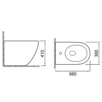 Биде SantiLine Белое арт-SL-5051 — фото 2, Биде напольные
