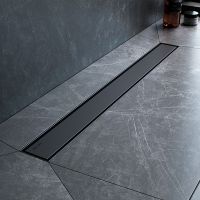 Душевой лоток AM.PM MasterFlow 70 с Черной матовой решеткой / под плитку Tile арт-W01SC-U11-070-04BM — фото 7, Душевые лотки